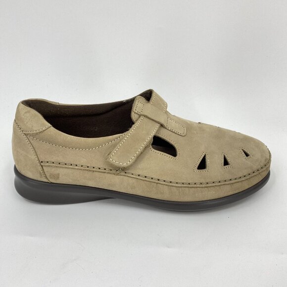 SAS Roamer Loafer Tan Leather Shoes Soft Step Tripad Comfort Womens 10 - Picture 4 of 8